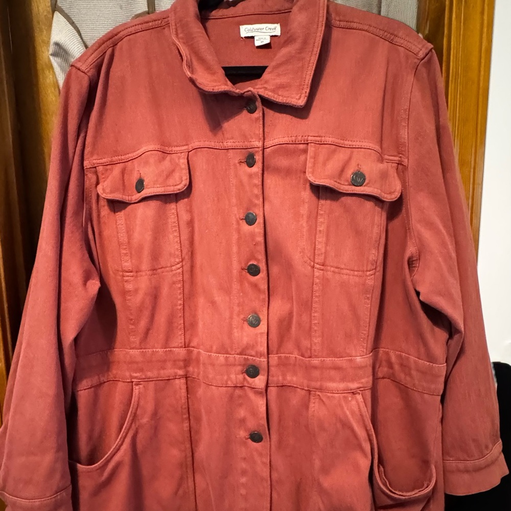 Coldwater Creek Women's Rust Utility Jacket